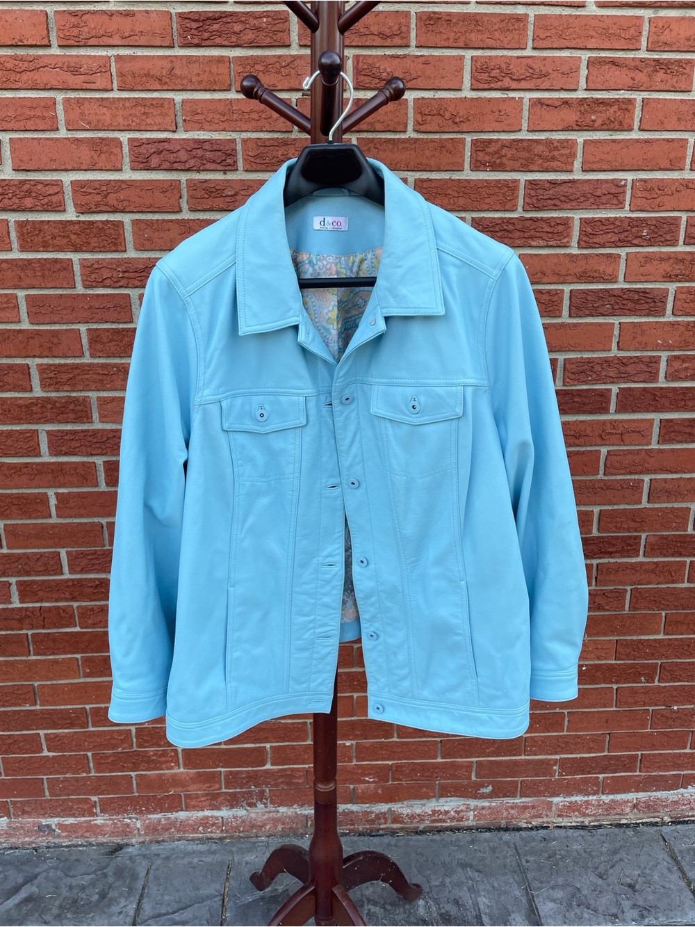 Blue Denim & Co Leather Jacket 3X